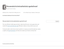 Tablet Screenshot of forensicsociety.sk